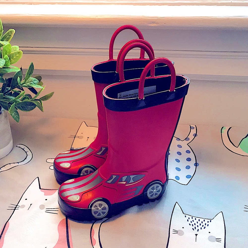 Cat & Jack Race Car Rain Boots
